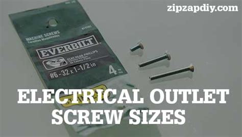 screw on electrical boxes|electrical outlet screws size.